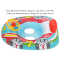 Miniatyrbillede 2 af 8: Yacht Pool Float Oppustelig Yacht Styrehjul PVC Anti Lækage Ben Huller Toddler Svømme Float til Svømning Sommer Blå Bund