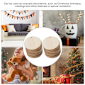 Miniatyrbillede 5 af 6: 50 stk. Simple Fashion Style Træ Øreringe Vedhæng DIY Hul Smykker Håndværk Fremstilling Tilbehør