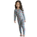 Miniatyrbild 1 av 3: Flickor Pyjamas Set Pjs 100% Bomull, S(Blossoming Flowers)