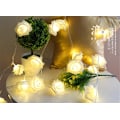 Miniatyrbild 2 av 4: LED-rossträngljusbatteri för bröllop, heminredning, födelsedag White 50LED