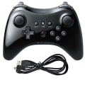 Miniatyrbild 1 av 3: Wii U-kontroller, återuppladdningsbar Bluetooth-dubbel analog kontroll Black