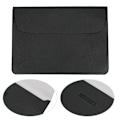 Miniatyrbillede 8 af 10: Laptop Sleeve Case Soft PU Læder Computer Beskyttende Håndtaske med Krog og Loop Fastener12in