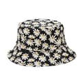 Sød Bucket Hat Strand Fiskerhatte til Kvinder, Vendbar D Black