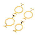 Miniatyrbild 8 av 10: 4 st vaxförseglingsformar i guld, zinklegering, olika stilar, robusta och hållbara vaxförseglingsstämplar för 0,98 tum 1,18 tum stämpel