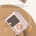 Pikkukuva 5 / 10: Retro Bluetooth-kaiutin, tehokas subwoofer-efekti, kannettava minikokoinen ulkoilukäyttöön tarkoitettu langaton kaiutin, vaaleanpunainen