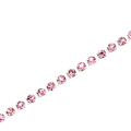 Miniatyrbillede 7 af 10: 2,8 mm DIY Diamant Mesh Wrap Rulle Blanke Krystal Rhinestones Bånd Dekoration (Lyselilla)