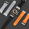 Miniatyrbilde 3 av 5: Sportsreim for menn, egnet for Apple Watch 46mm S10 49 ultra 45 44 42 40mm elastisk silikonreim egnet for iWatch s10 Fog