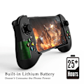 Miniatyrbild 5 av 7: Mobilspelkontroll för Android med 4 mappningsknappar, trådlös Bluetooth-spelkontroll designad för Xbox Game Pass Ultimate, Steam Link, GeForce NOW (F Black
