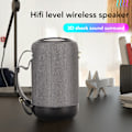 Miniatyrbild 2 av 6: Bluetooth-högtalare multifunktionell IPX5 vattentät stark bas stereoljud handsfree-samtal bärbar trådlös högtalare för hemresa fest Grey