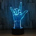 Natlampe 3D Led Jeg Elsker Dig Tegnsprog Natlampe USB