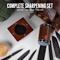 Miniatyrbilde 5 av 8: Knlfe Sliper Kit og Sort Støvpose for Oppbevaring, Presis Sliping, Magnetisk Base med 15°, 18°, 20°, 22° Vinkler, Høykvalitets Magneter
