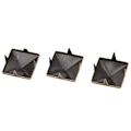 Miniatyrbild 9 av 9: 100 st fyrkantiga pyramidpunknitar 4 klor metallnitar för armband kläder skor handväska brons 15 mm