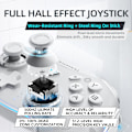 Miniatyrbillede 2 af 7: G5 Pro trådløs gaming-controller til Windows PC, Switch, IOS og Android, PC-controller med Hall-effekt joystick og -udløsere/gyroskop, RGB-lys (sort) Black