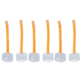 Miniatyrbillede 6 af 10: Arm Badge Holder Vandtæt Justerbar Reflekterende Transparent Armbånd ID-kortholder Orange Rem 6stk