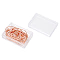 Miniatyrbillede 3 af 10: 100 stk. rosegold stjerne papirclips - skridsikker, rustforebyggende, søde papirclips til kontor og skole