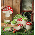 Miniatyrbillede 3 af 3: Sød Svampe Krus - 325 ml, Kawaii Keramisk Kaffekrus med Låg, Sjov Svampe Kop til Te, Mælk, Latte, Sjov Fødselsdagsgave til Kvinder Green Mushroom