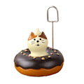 Miniatyrbillede 3 af 5: Noteholder Foto Klips Stativ Memo Display Klemme Resin Hjemmedekoration til Kontor Donut