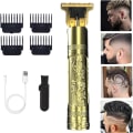 Miniatyrbild 1 av 6: Hårklippare för män, sladdlös hårklippare uppladdningsbar skäggtrimmer, Zero Gapped T Blade Liners Grooming Hårklippningskit, presenter till män make Bronze