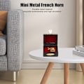 Miniatyrbild 3 av 5: Miniatyr Fransk Horn Guld Färg Utsökt Elegant Hållbar Metall Hög Simulering Mini Fransk Horn Modell för Bord Hylla