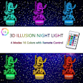 Miniatyrbild 3 av 7: Jinx Arcane nattlampor för flickors sovrum, 3D Illusion Night