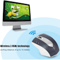 Miniatyrbild 5 av 5: 2.4GHz Trådlös Optisk Mus för Spel, Laddningsbar, St