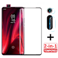 Miniatyrbild 1 av 5: 2 i 1 Härdat Glas För Xiaomi Redmi K20 Skärmskydd Kameralins