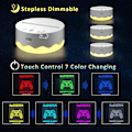 Miniatyrbild 2 av 7: Spel 3D nattlampa, Attivolife gamepad Illusion Hologram La