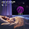Miniatyrbild 7 av 8: Nattlampa 3D Basketboll 3D Lampa Optisk Illusion Nattlampa