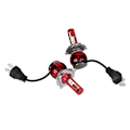 Pikkukuva 1 / 11: 2 kpl FS35 H4 6000K/8000K 36W Auton COB LED-ajovalot 8000LM Sumuvalot