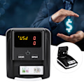 Miniatyrbillede 10 af 10: Mini pengeseddeldetektor Bærbar pengeseddel tæller USD EUR Falsk pengeseddel detektion med LED-display