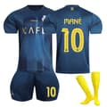 23-24 Riyadh Victory borta fotbollströjor Barn fotbollsutrustning No.10 Mane L
