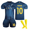 Miniatyrbild 1 av 2: 23-24 Riyadh Victory borta fotbollströjor Barnfotbollsutrustning No.10 Mane XS