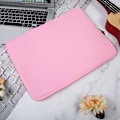 Miniatyrbillede 7 af 9: Laptop Sleeve Ensfarvet Dobbelt Lynlås Håndtaske Notebook Beskyttende EtuiLyseblå 14 Tommer