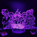 Miniatyrbild 1 av 7: Lampa 3D LED Nattlampa Presenter Sängrum En Delig Anime Luffy Zoro Flerfärgad Touch Optisk Bordlampa för Sovrumsdekoration Julfestivalpresent Skicka Vän