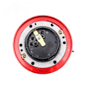 Miniatyrbild 3 av 5: Snabbkopplingsratt Kit Universell Racing Ratt Snabbkoppling Booster Pad - Röd (En Del)
