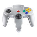 Miniatyrbild 1 av 5: Retro USB-kontroller för N64-spel, N64 Classic USB-kontroll Silver