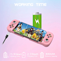 Miniatyrbild 4 av 7: Bluetooth-kontroller för iPhone, Android, direkt spel, låg latens, telefonkontroller spelkontroll joystick för Galaxy S23 S22 S21 20 Ultra, iPhone 14 13 1 Pink