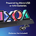 Miniatyrbillede 3 af 5: Playstation-controller-ikoner lys med 3 lystilstande - lydreaktiv, dynamisk fase og standardtilstand - tilbehør til spilleborde og dekoration til spillelokaler Red