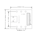 Miniatyrbild 5 av 6: RJ45 Ethernet-kontaktbrytningspanel 8P8C Nätverksport Skruvplintkort med Fäste för Datorer Routrar Switcher