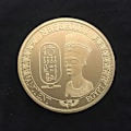 Miniatyrbilde 4 av 7: Nefertiti-mønster samleobjekt i metallmynt, minnemynt, kunstkolleksjon (gull)