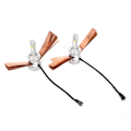Miniatyrbilde 3 av 11: 2 stk. Mini LED-frontlykter for bil i ren aluminiumslegering med dobbel varmespredning, høy lysstyrke, H7