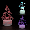 Miniatyrbillede 3 af 7: 3D Illusion Natlampe Bordlampe, 7 Farver Automatisk Gradvist Skiftende USB-drevet LED-lys med Berøringskontakt til Børnegaver Hjemmedekoration (Univers S