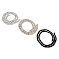 Miniatyrbilde 6 av 10: 3 meter 5 rader Rhinestone Trim Glitrende Glitrende Vakre 3 Farger Rhinestone Kjeder Applikasjon for Bryllupsklær