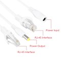 Pikkukuva 7 / 8: 10 paria IP-kameran POE RJ45 -kaapeli Power Over Ethernet -sovitin Injektori Splitter DC 12 V