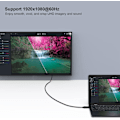 Pikkukuva 5 / 5: DisplayPort HDMI -kaapeli 6 jalkaa kullattu, Avacon Display Port HDMI -sovitin uros-uros musta, 3 pakkausta