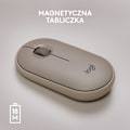 Pikkukuva 7 / 8: Logitech M350 Pebble langaton hiiri Bluetooth- tai 2,4 GHz -vastaanottimella, hiljainen, ohut tietokonehiiri hiljaisilla napsautuksilla Grey