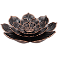 Miniatyrbillede 1 af 10: Røgelseholder i metal, 3 lag, unikt orientalsk look, lotus røgelsebrændere til meditationsrum, yogarum