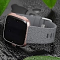 Pikkukuva 3 / 6: Älykellon ranneke sopii Fitbit versa älykellolle, versa 2 ja versa Lite se -kelloille naisille ja miehille (Harmaa-L)