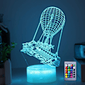 Miniatyrbilde 1 av 7: Batttlebus Spillrom Nattlys Lampe 3D Visjonseffekt LED Nattlys