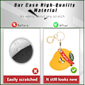 Miniatyrbillede 3 af 6: Læder nøgleringholder etui kompatibel med Apple AirTag, sød beskyttende Air Tag cover med nøglering, anti-scratch finder GPS tracker etui til Mango